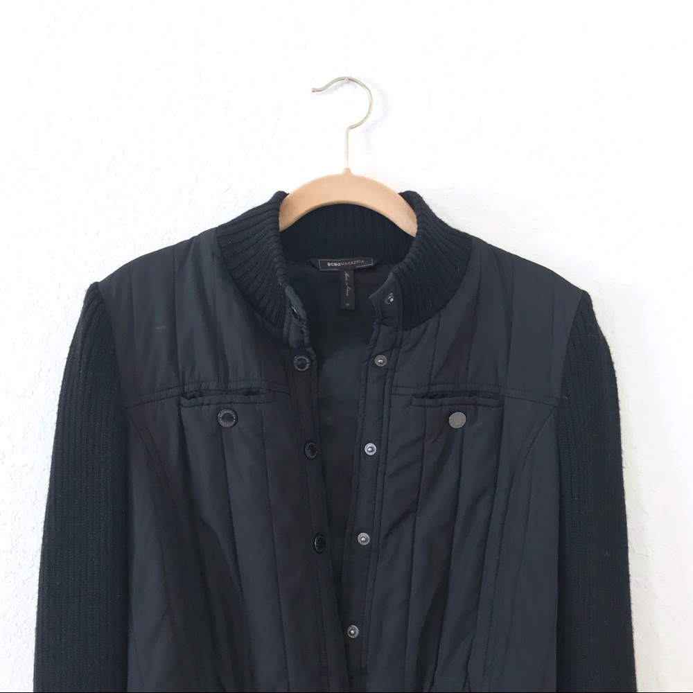 black puffer jacket